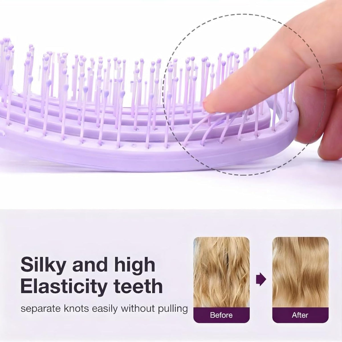 KnotZero Hair Brush Pack of 2