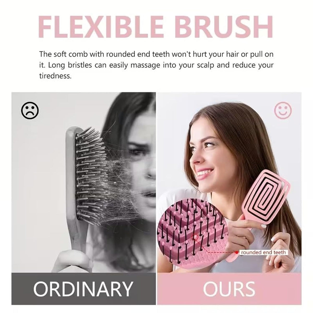 KnotZero Hair Brush Pack of 2